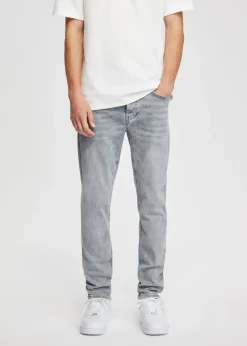 Jeans<The Sting Duke v2 slim fit jeans grijs, used middle