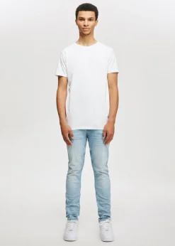 Jeans<The Sting Duke v2 slim fit jeans blauw, used middle