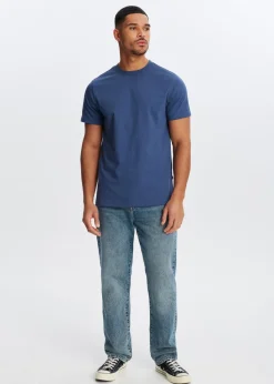 T-Shirts<The Sting Essential organic t-shirt blauw grijs