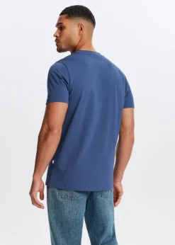 T-Shirts<The Sting Essential organic t-shirt blauw grijs