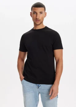 Basics|T-Shirts<The Sting Essential organic t-shirt zwart