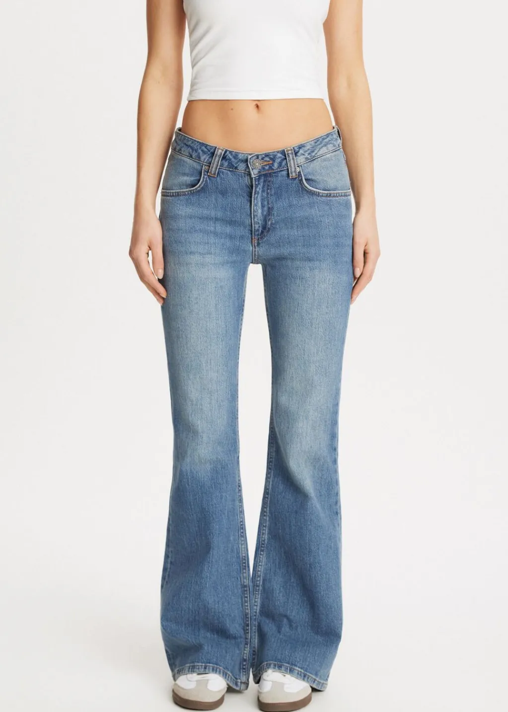 Jeans<The Sting Fancy flared jeans blauw, used dark