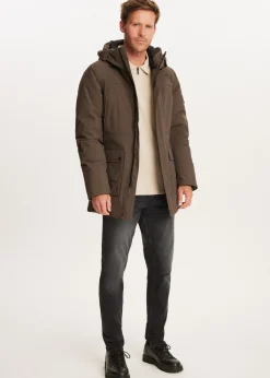 Jassen<The Sting Field gewatteerde parka middenbruin