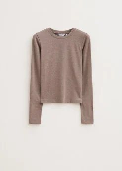 T-Shirts<The Sting Fitted longsleeve bruin gem&ecirc;leerd