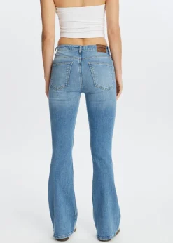 Jeans<The Sting Flared jeans blauw, used middle