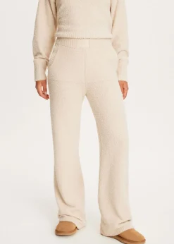 Broeken<The Sting Fluffy broek lichtzand