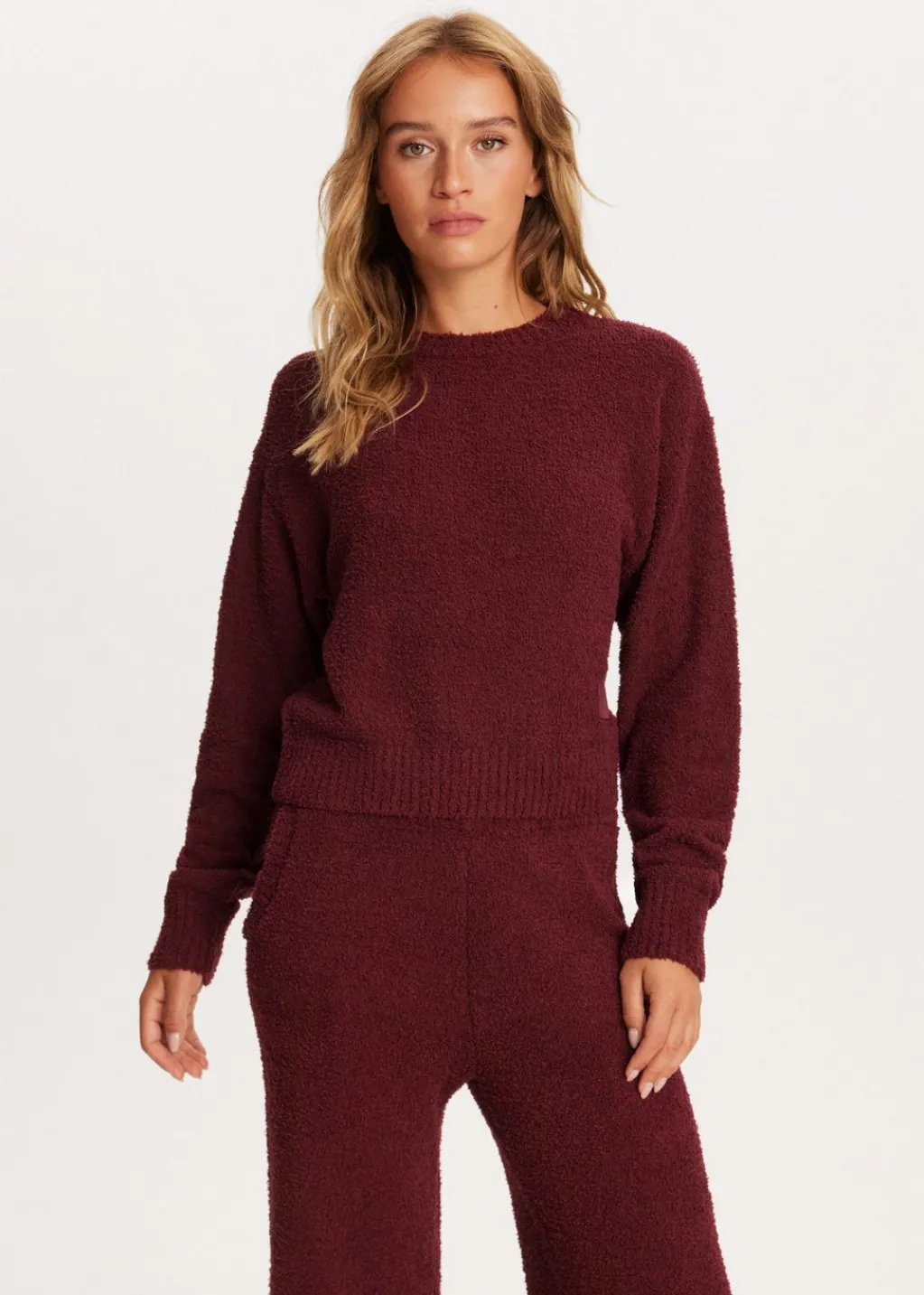 Truien En Vesten<The Sting Fluffy trui bordeaux