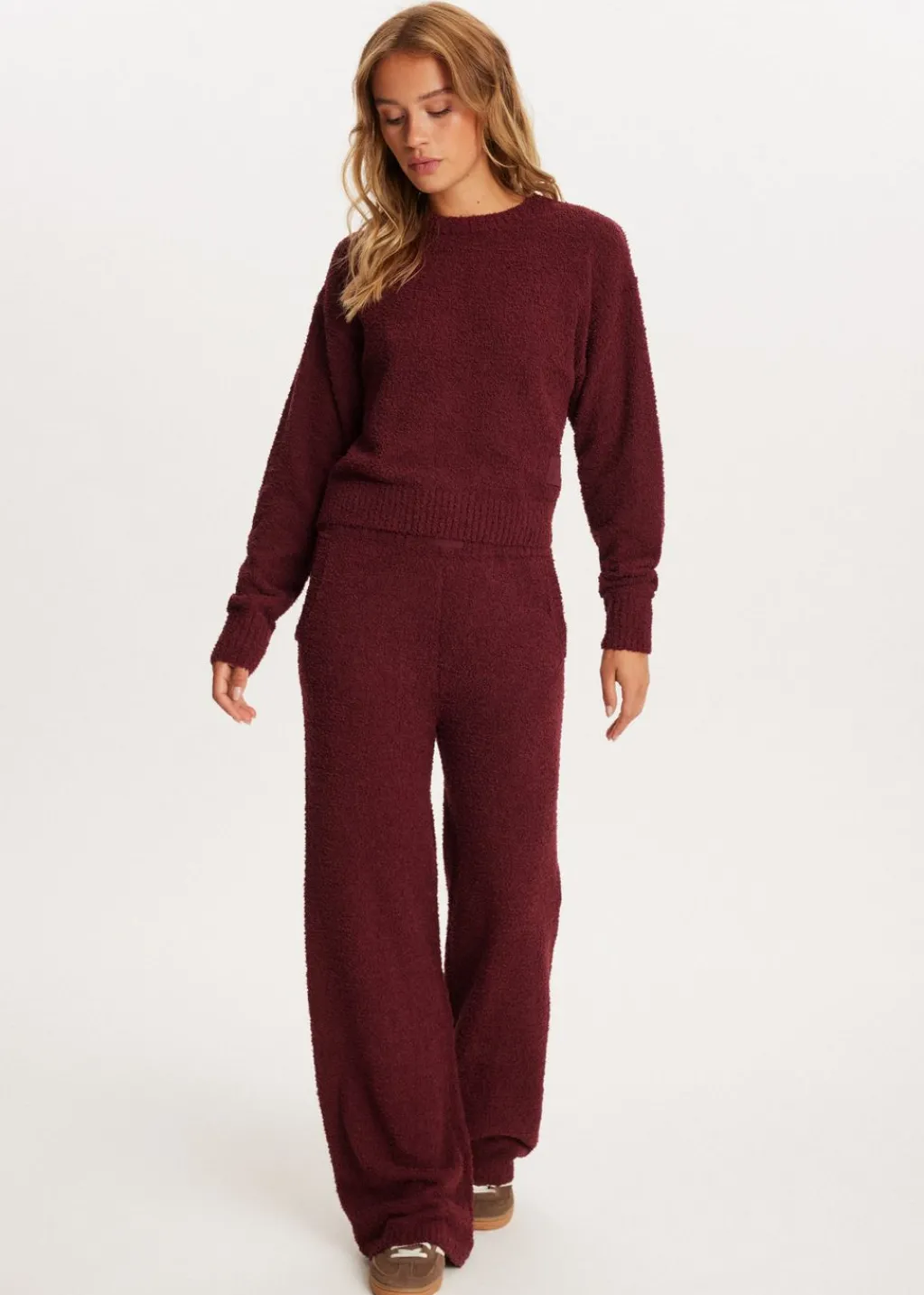 Truien En Vesten<The Sting Fluffy trui bordeaux
