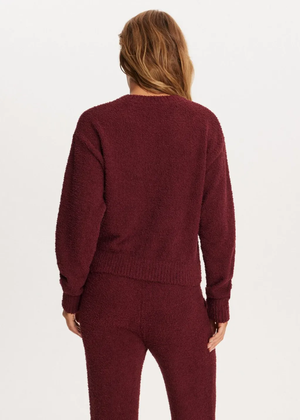 Truien En Vesten<The Sting Fluffy trui bordeaux