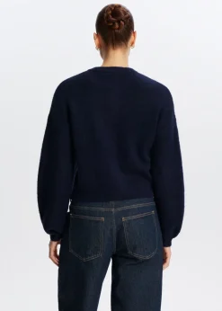 Truien En Vesten<The Sting Gebreid vest lange mouwen donkerblauw