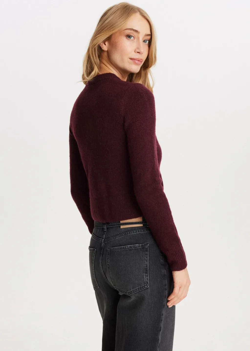Basics|Truien En Vesten<The Sting Gebreid vest met knopen bordeaux