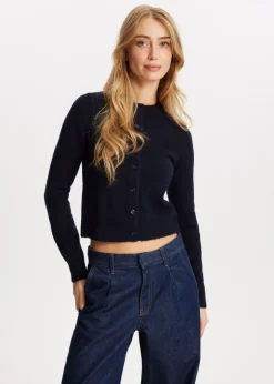 Basics|Truien En Vesten<The Sting Gebreid vest met knopen donkerblauw