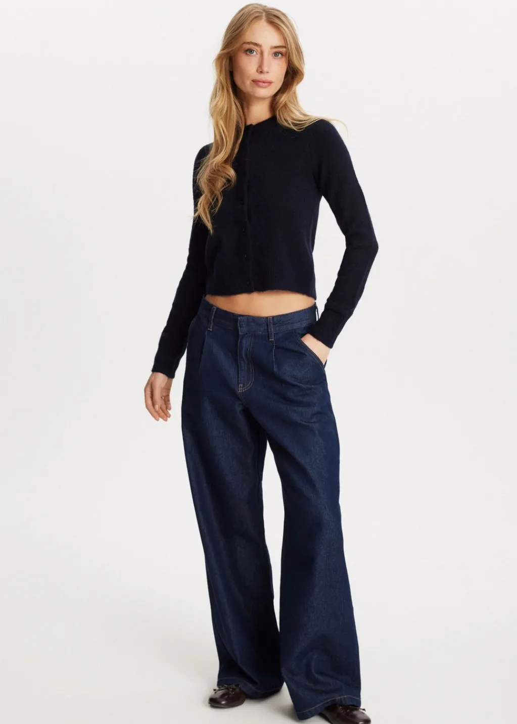 Basics|Truien En Vesten<The Sting Gebreid vest met knopen donkerblauw