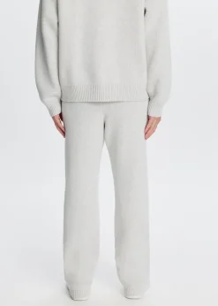 Broeken<The Sting Gebreide broek grijs, licht melee