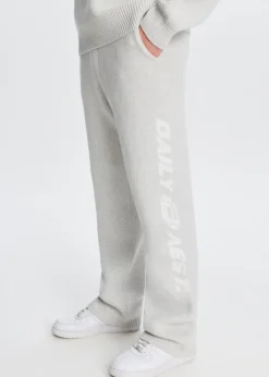 Broeken<The Sting Gebreide broek grijs, licht melee