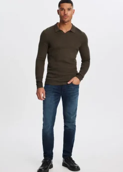 Polo's|Truien En Vesten<The Sting Gebreide johnny polo groen, olijf