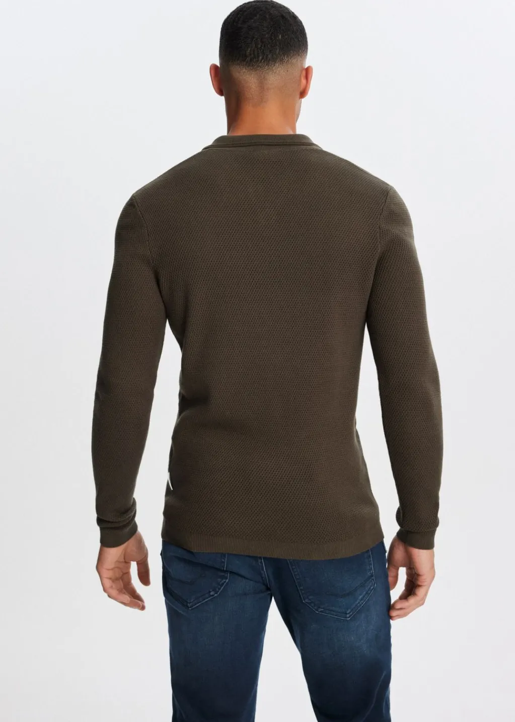 Polo's|Truien En Vesten<The Sting Gebreide johnny polo groen, olijf