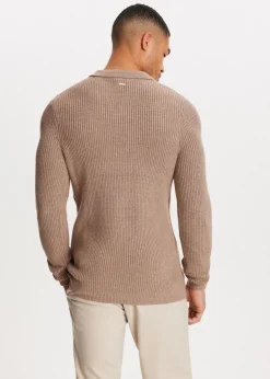 Truien En Vesten<The Sting Gebreide johnny polo bruin gemêleerd