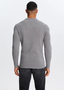 Polo's|Truien En Vesten<The Sting Gebreide johnny polo grijs, steen