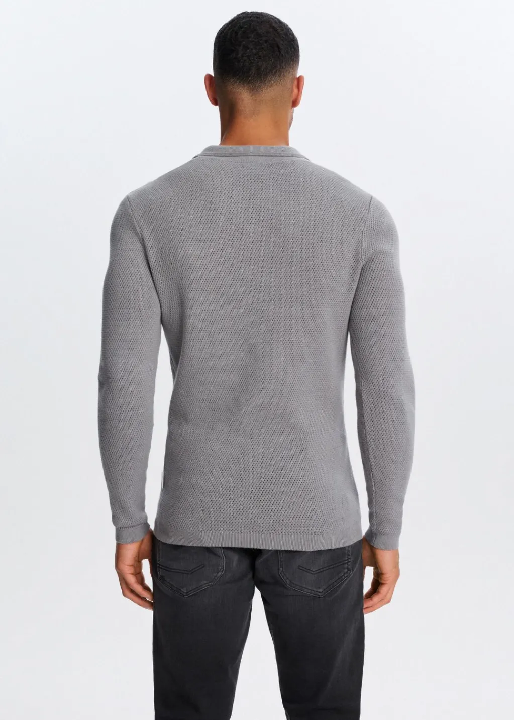 Polo's|Truien En Vesten<The Sting Gebreide johnny polo grijs, steen
