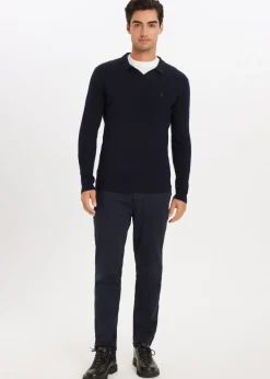 Polo's|Truien En Vesten<The Sting Gebreide johnny polo donkerblauw