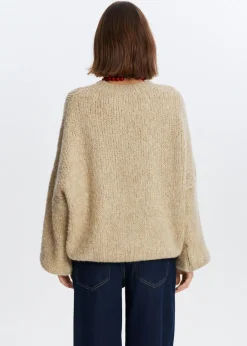 Truien En Vesten<The Sting Gebreide lurex trui zand