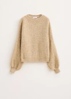 Truien En Vesten<The Sting Gebreide lurex trui zand