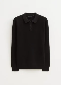 Polo's|Truien En Vesten<The Sting Gebreide polo zwart