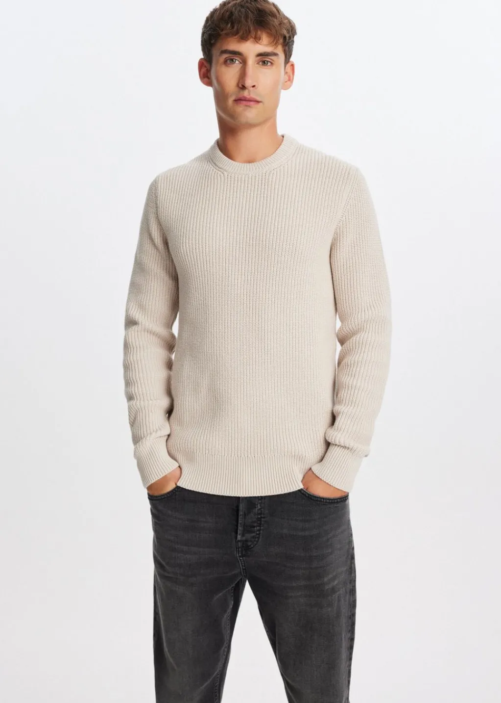Basics|Truien En Vesten<The Sting Gebreide trui middenzand