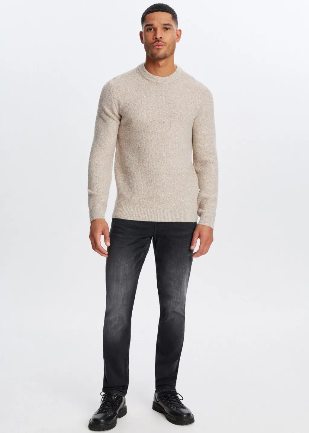 Truien En Vesten<The Sting Gebreide trui melange taupe, light