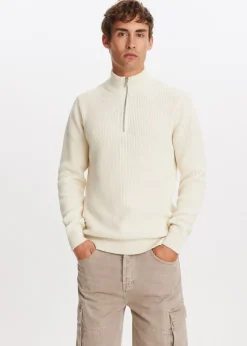 Truien En Vesten<The Sting Gebreide trui met half zip bone