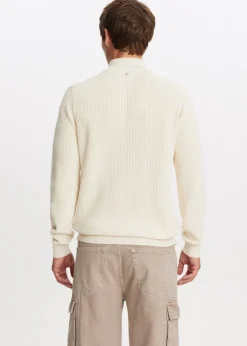 Truien En Vesten<The Sting Gebreide trui met half zip bone