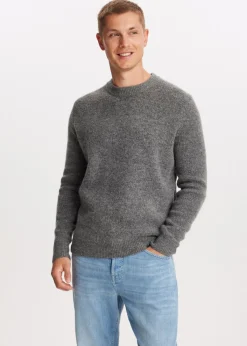 Truien En Vesten<The Sting Gebreide trui pullover antraciet gem&ecirc;leerd
