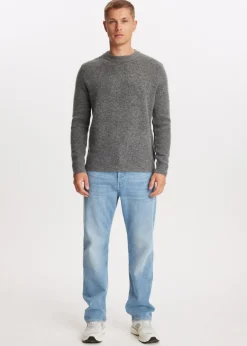 Truien En Vesten<The Sting Gebreide trui pullover antraciet gem&ecirc;leerd