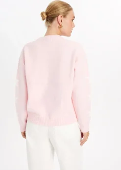 Truien En Vesten<The Sting Gebreide trui varsity lichtroze