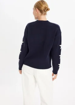 Truien En Vesten<The Sting Gebreide trui varsity donkerblauw