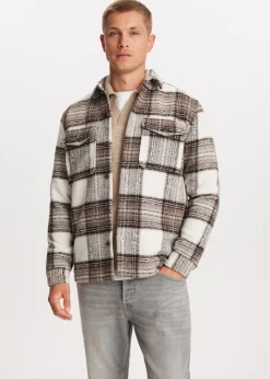 Overshirts<The Sting Geruit overshirt middenbruin