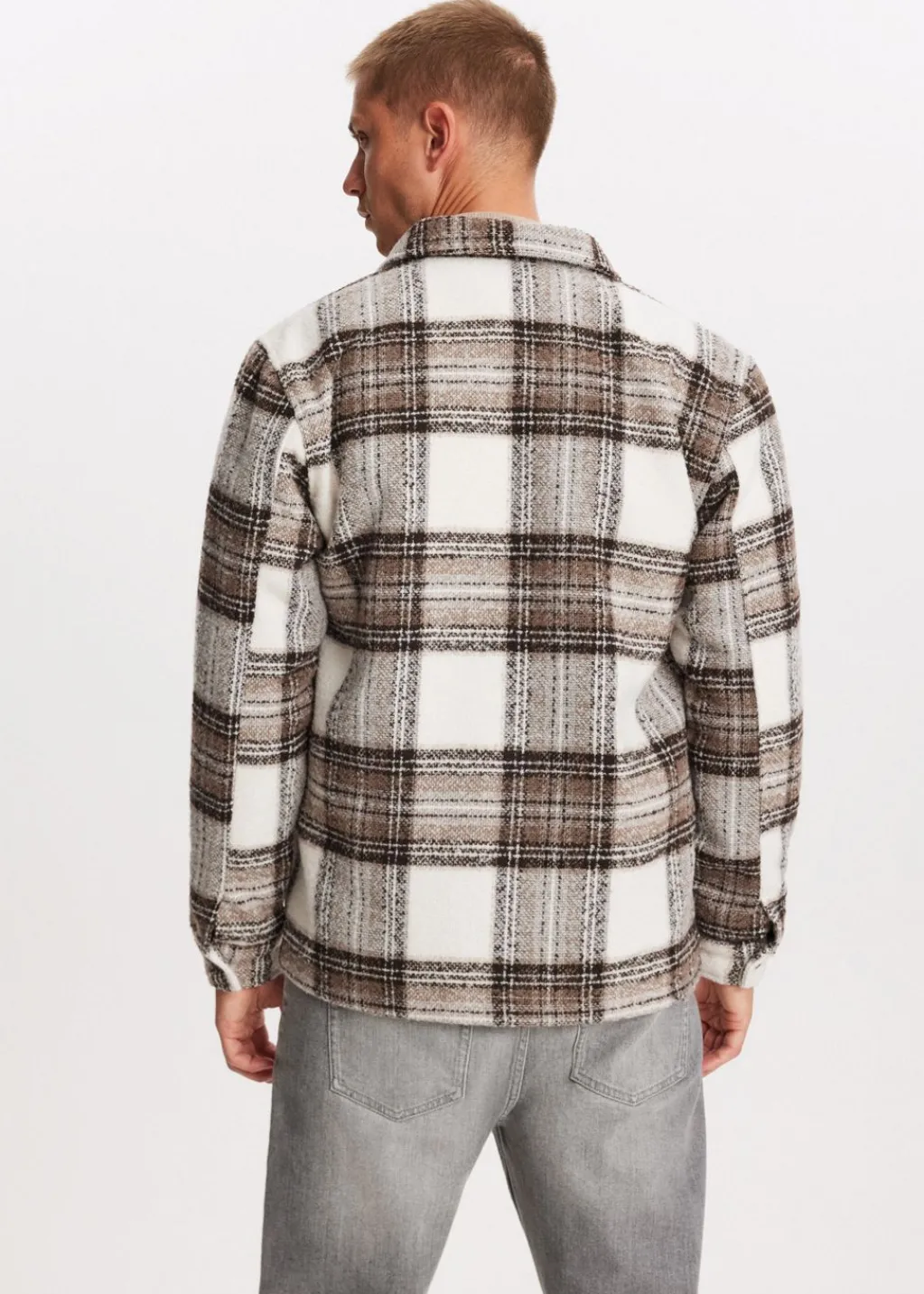 Overshirts<The Sting Geruit overshirt middenbruin