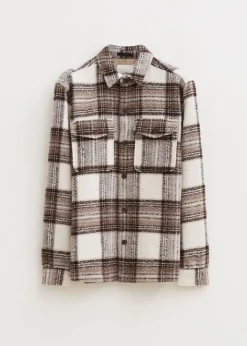 Overshirts<The Sting Geruit overshirt middenbruin