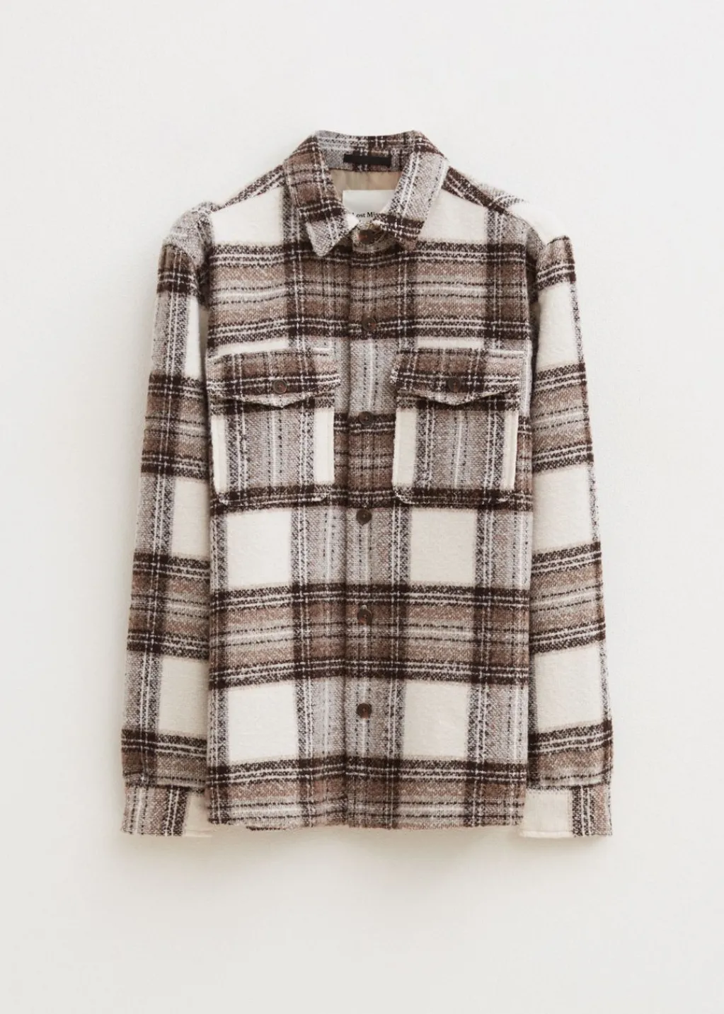 Overshirts<The Sting Geruit overshirt middenbruin