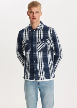Overshirts<The Sting Geruit overshirt blauw