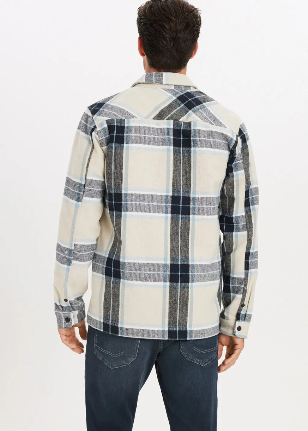 Overshirts<The Sting Geruit overshirt Liam blauw grijs