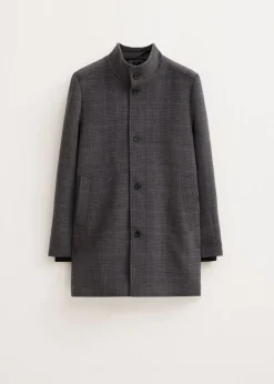 Jassen<The Sting Geruite overcoat antraciet gem&ecirc;leerd