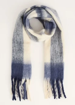 Sjaals<The Sting Geruite sjaal donkerblauw