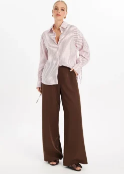 Blouses<The Sting Gestreepte blouse met glitter lichtroze