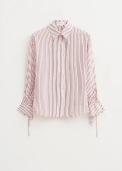 Blouses<The Sting Gestreepte blouse met glitter lichtroze