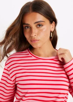 T-Shirts<The Sting Gestreepte longsleeve rose