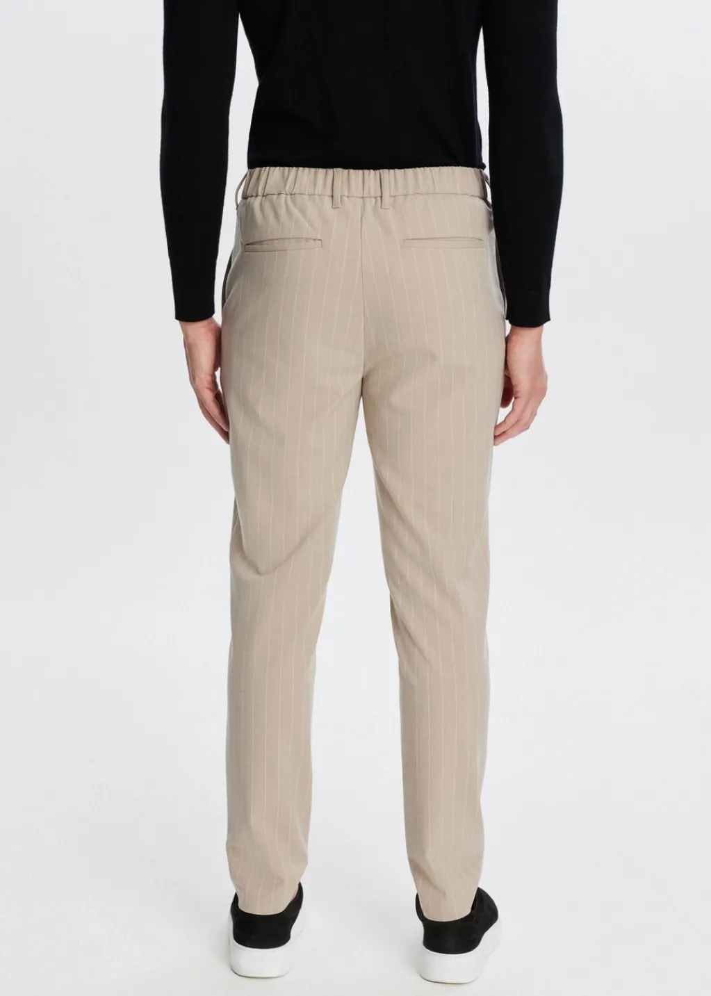 Broeken<The Sting Gestreepte resort pantalon zand