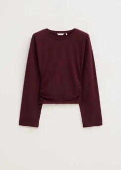 T-Shirts<The Sting Getailleerd t-shirt met lange mouwen bordeaux