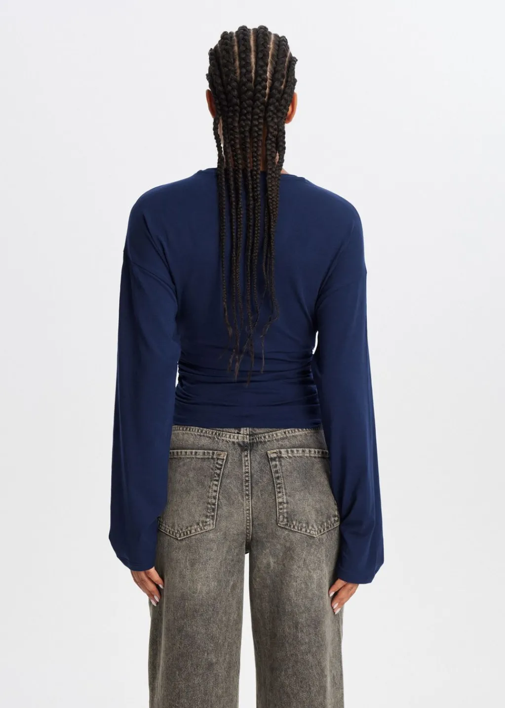 T-Shirts<The Sting Getailleerd t-shirt met lange mouwen donkerblauw